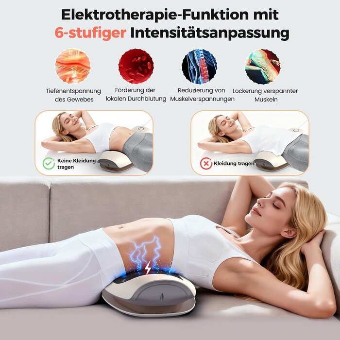 Elektrischer Rückenstrecker mit Wärme & EMS - bis zu 34% Rabatt