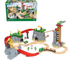 Großes 49-teiliges Holzeisenbahn-Set mit 5 Ebenen - bis zu 47% günstiger