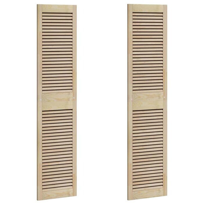 Vidaxl 2x Schranktüren Massivholz Kiefer 170x39,5cm - rustikal - bis zu 46% Rabatt