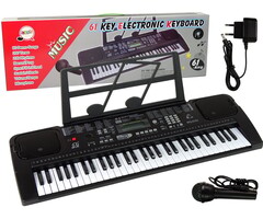 Keyboard-Klavier mit Mikrofon - schwarz - bis zu 34% sparen