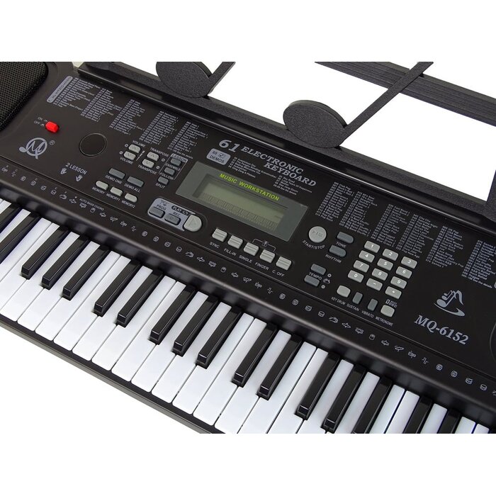 Keyboard-Klavier mit Mikrofon - schwarz - bis zu 34% sparen
