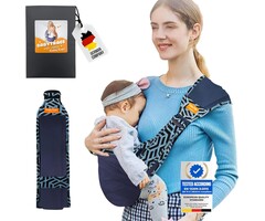 Ergonomische Hüfttrage bis 15kg - M-Position - Dunkelblau - bis zu 44% Rabatt