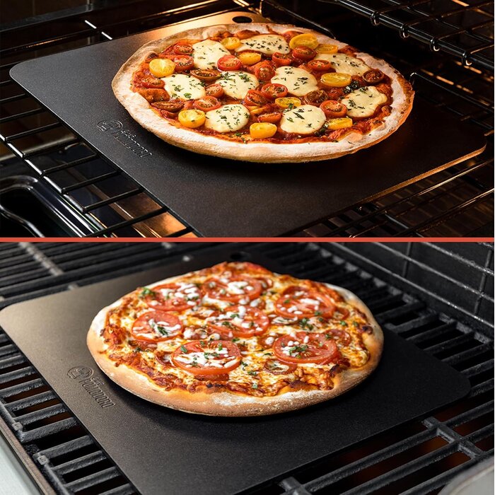 Pizzastahl für Ofen & Grill - 40,6 x 33,6 cm - bis zu 29% Rabatt