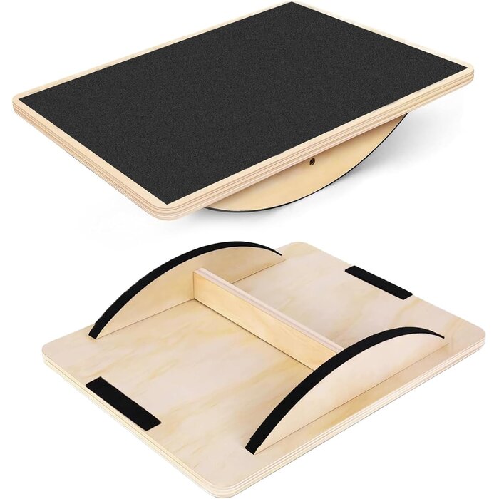 Holz-Balance-Board | Antirutsch | bis 159 kg belastbar | bis zu 32% günstiger
