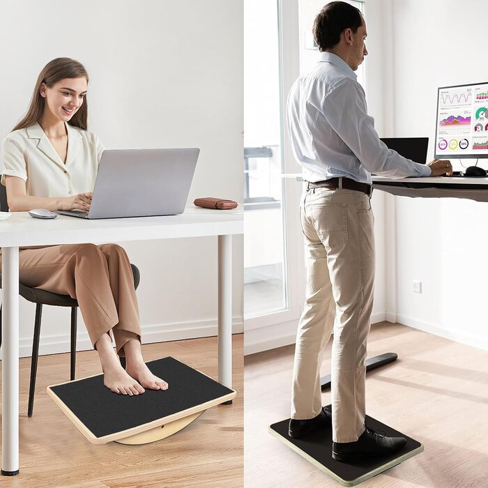 Holz-Balance-Board | Antirutsch | bis 159 kg belastbar | bis zu 32% günstiger