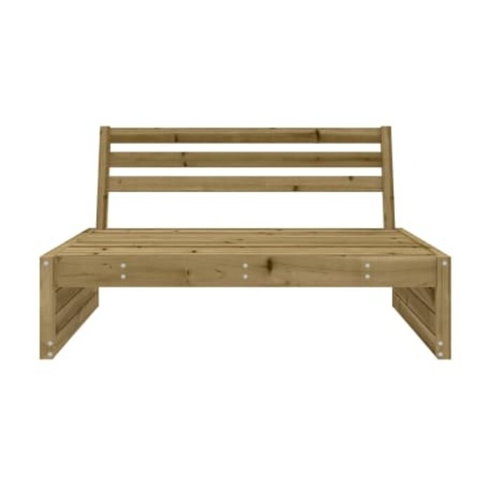 Vidaxl Garten-Mittelbank aus Kiefernholz, 120 x 80 cm - Jetzt bis zu 30% sparen