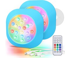 Unterwasser LED-Beleuchtung 2er Set - RGBW & Magnetisch - bis zu 33% sparen
