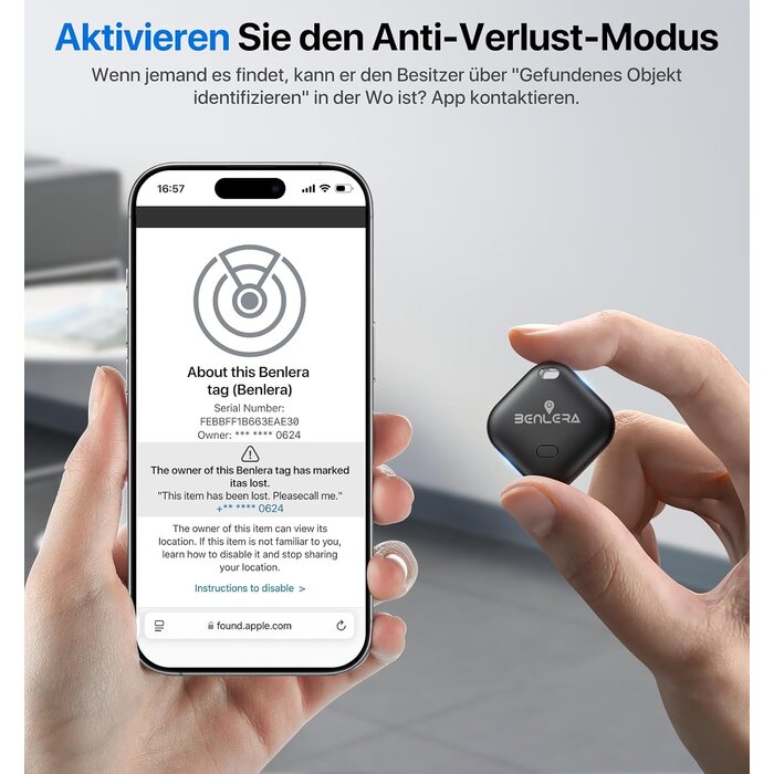 Bluetooth-Tracker 4er-Set für Apple Wo ist? - Sparen Sie bis zu 27%
