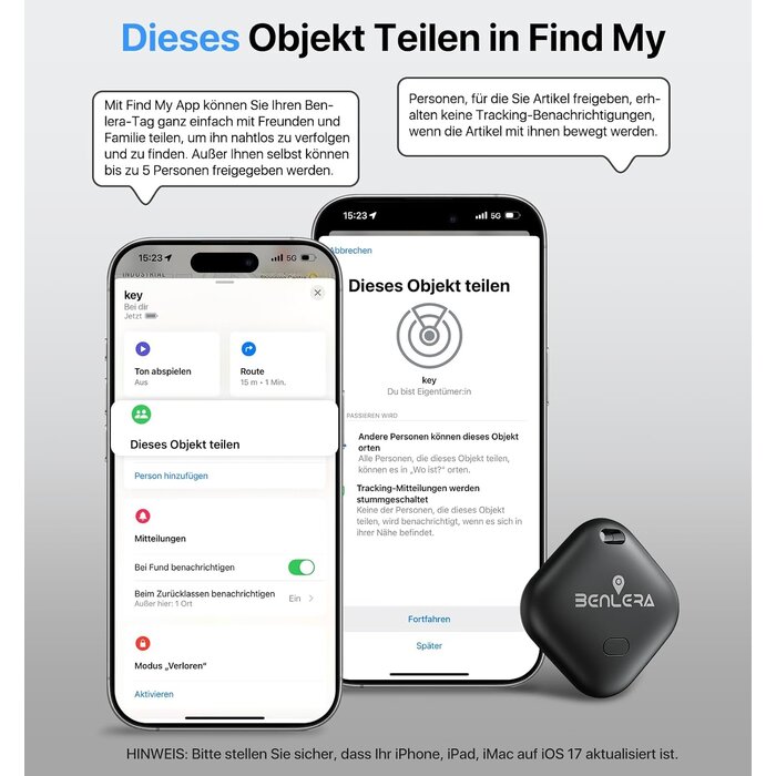Bluetooth-Tracker 4er-Set für Apple Wo ist? - Sparen Sie bis zu 27%