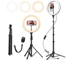 Amazon 12 Zoll Selfie-Ringlicht mit 160 cm Stativ - Jetzt bis zu 40% Rabatt sparen