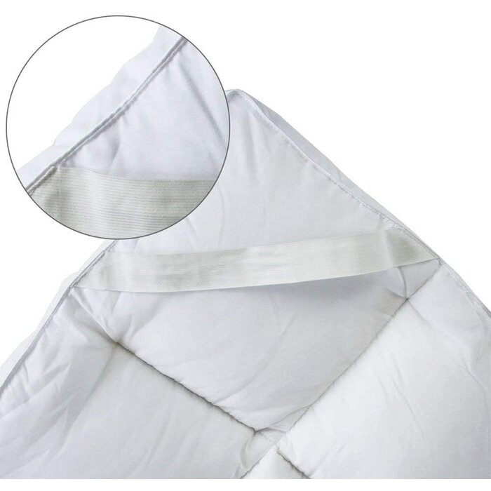 Mikrofaser Matratzenauflage 140x200 cm - Weiß - bis zu 34% sparen
