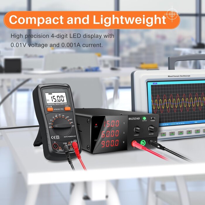 Regelbares Labornetzteil 0-15V 60A 900W - Jetzt bis zu 35% Rabatt sichern