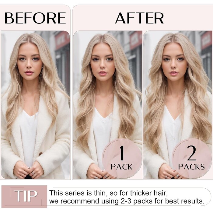 Echthaar Clip-in Extensions Hellbraun 30cm - Sparen Sie bis zu 33%