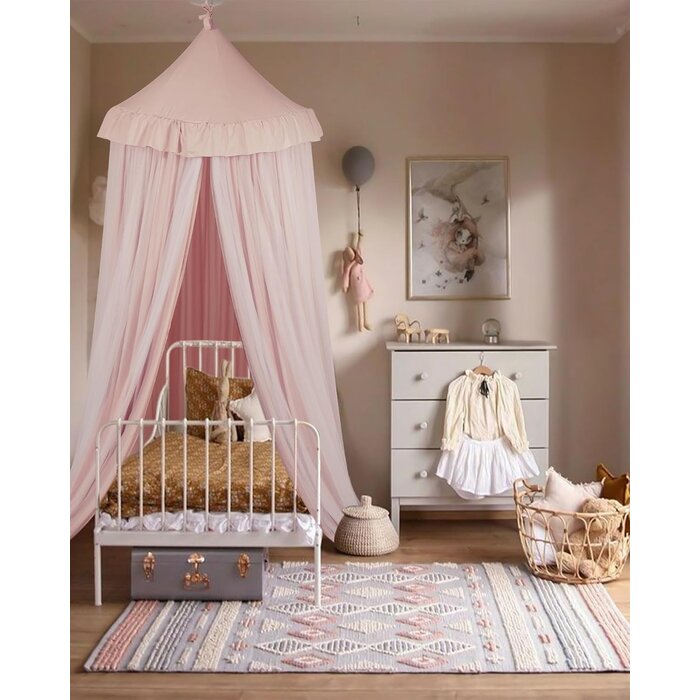 Betthimmel für Kinderzimmer mit Sternenlicht, Rosa - bis zu 32% günstiger