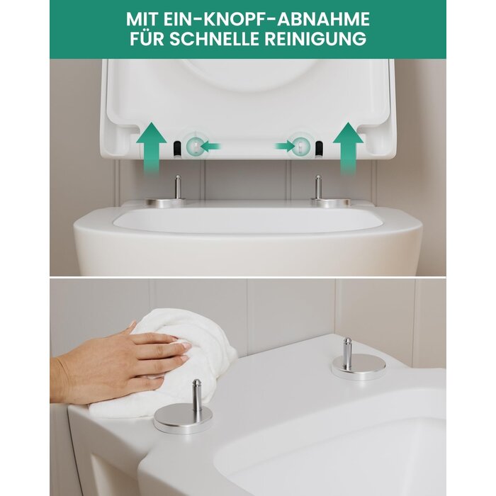 D-Form WC-Sitz mit Absenkautomatik - Weiß - Jetzt bis zu 29% reduziert