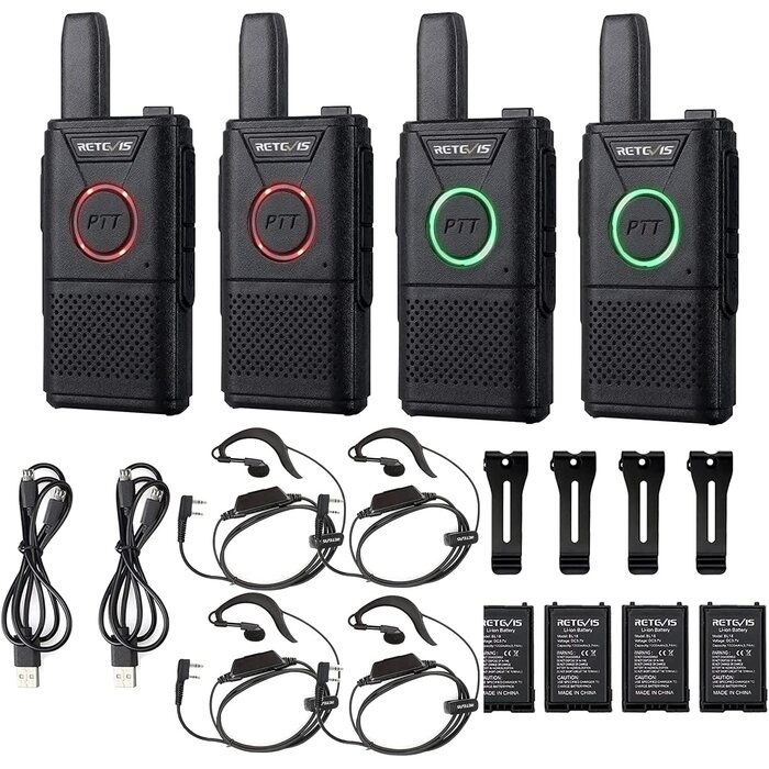 4er-Set PMR446 Funkgeräte mit Headset - bis zu 29% Rabatt im Outlet