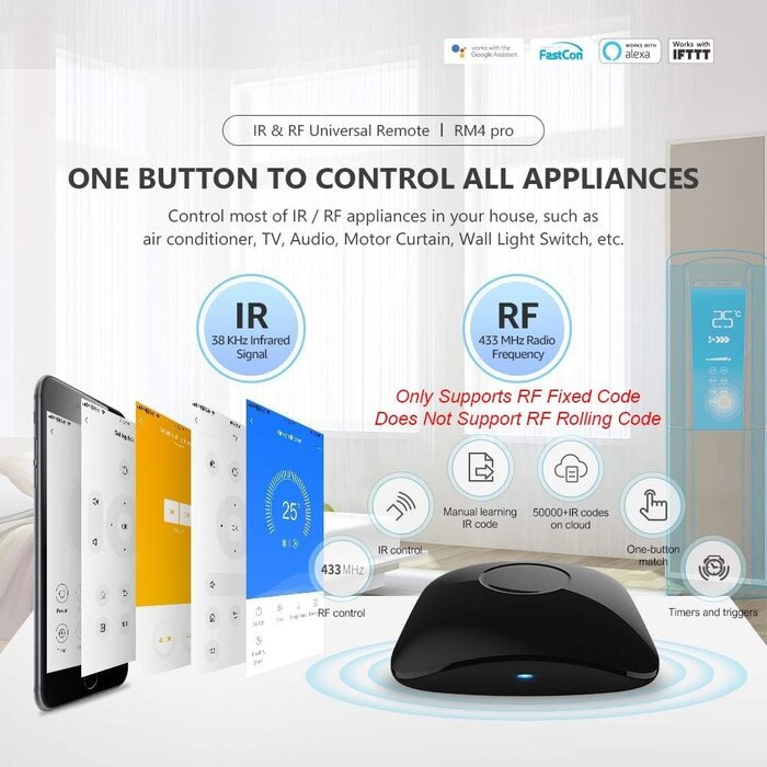 Universelle Smart Hub Fernbedienung für IR & RF - Jetzt bis zu 33% sparen
