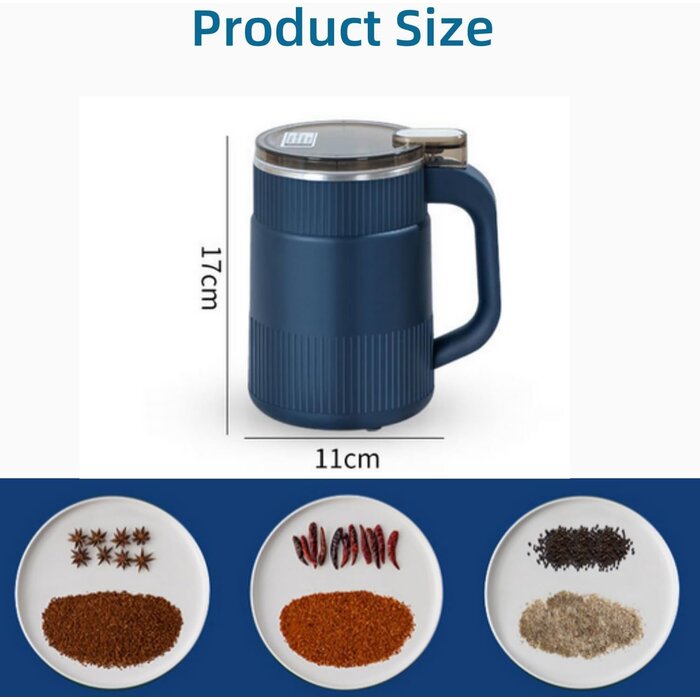 Elektrische Mühle für Kaffee & Gewürze - 200W, Edelstahl - bis zu 31% Rabatt