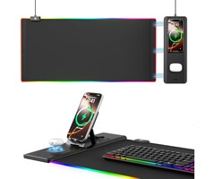 RGB Gaming-Schreibtischunterlage mit Wireless Charger - bis zu 39% Rabatt