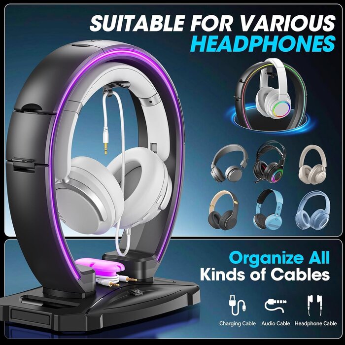 Gaming Headset- & Controller-Ständer mit RGB - Klappbar, bis zu 32% günstiger