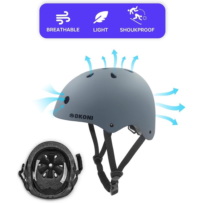 Multi-Sport Helm für Kinder & Jugendliche - Verstellbar - bis zu 26% Rabatt