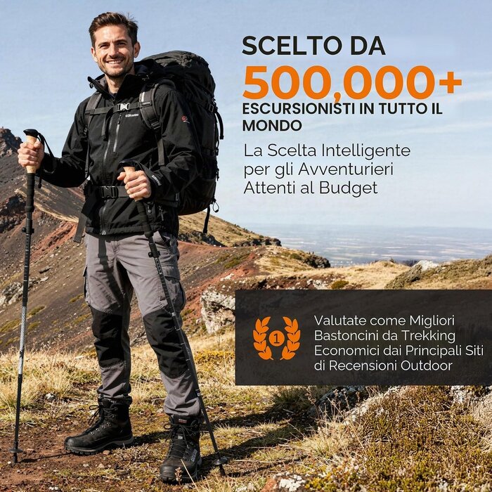 Faltbare Trekkingstöcke Aluminium, 115-135 cm, 2er Set - bis zu 33% sparen