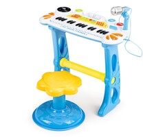 Viking Choice Kinder Keyboard mit Hocker & Mikrofon - Blau - bis zu 25% Rabatt