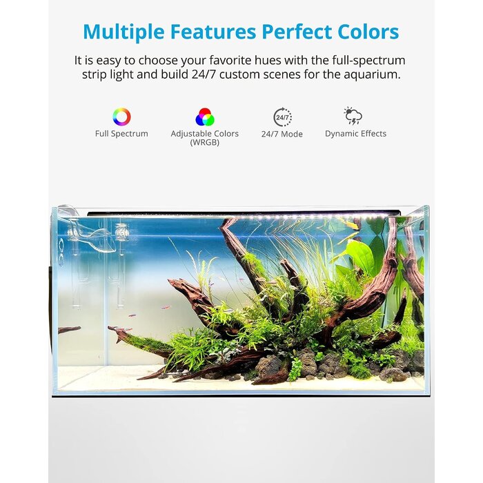 LED-Aquariumleuchte 60-70 cm 21W mit 24/7-Timer - bis zu 34% sparen