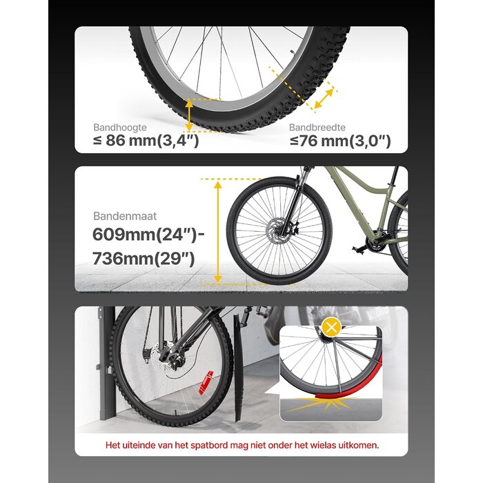Vertikaler Fahrrad-Wandhalter, bis 32 kg, platzsparend - jetzt bis zu 30% Rabatt