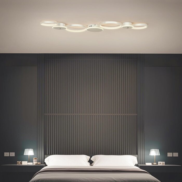 Moderne 7-flammige LED-Deckenleuchte, dimmbar, bis zu 34% Rabatt