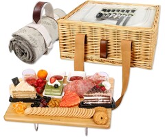 Luxus Picknickkorb mit integriertem Tisch & Kühlfach - bis zu 33% reduziert