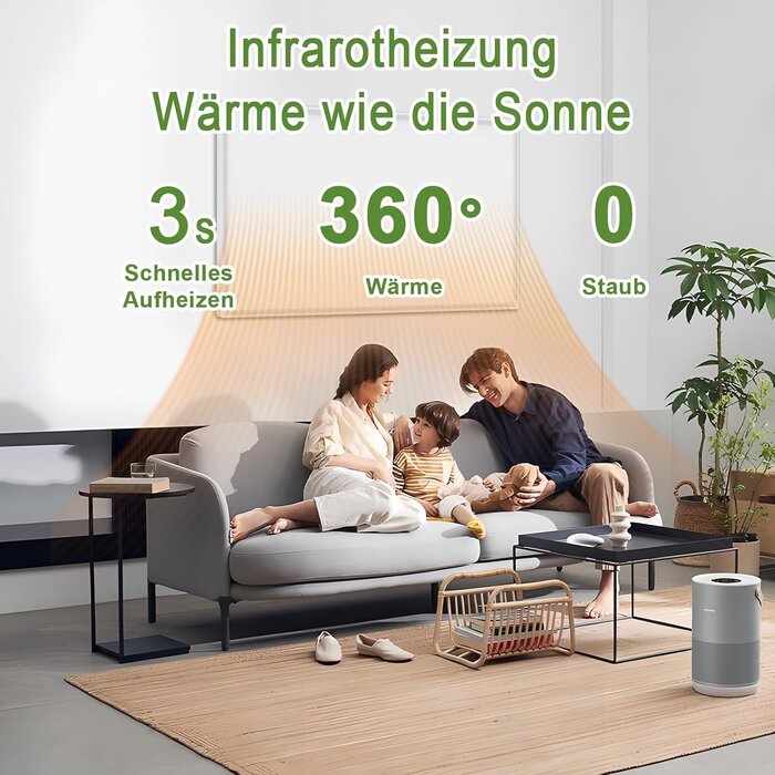 Infrarot-Wandheizung 180W | Graphen-Technik | Platzsparend | bis zu 29% Rabatt