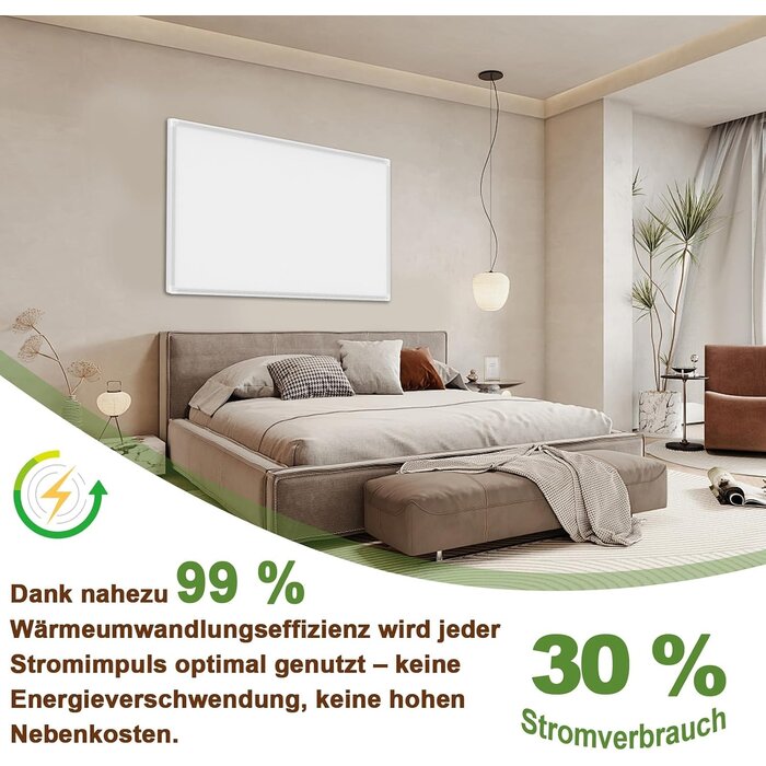 Infrarot-Wandheizung 180W | Graphen-Technik | Platzsparend | bis zu 29% Rabatt