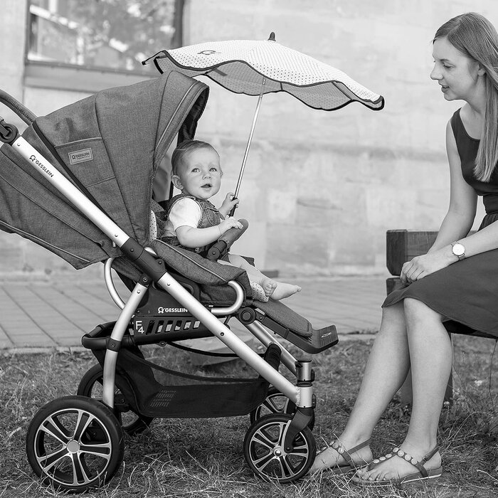 Universeller Sonnenschirm für Kinderwagen - Grau - Bis zu 28% Rabatt