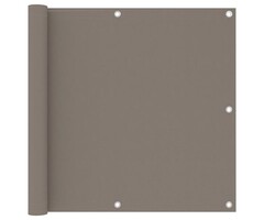 Vidaxl Balkonsichtschutz 90x500 cm in Taupe - Wetterfest - bis zu 31% reduziert