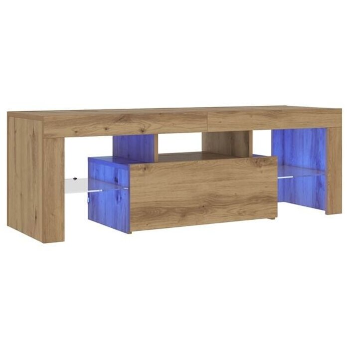 Vidaxl TV-Schrank Artisan-Eiche mit LED-Beleuchtung - bis zu 34% günstiger