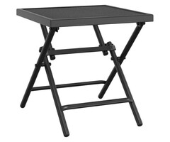 Vidaxl Klappbarer Gartentisch aus Stahl, Anthrazit, 38x38x38 cm - bis zu 32% sparen