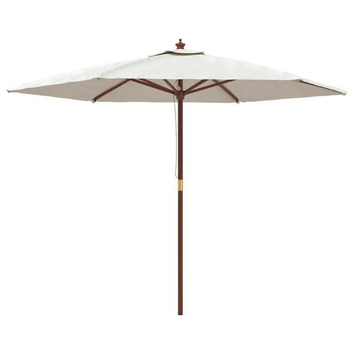 Vidaxl Sonnenschirm mit Holzstock 299x240 cm Sandfarben - bis zu 34% sparen!