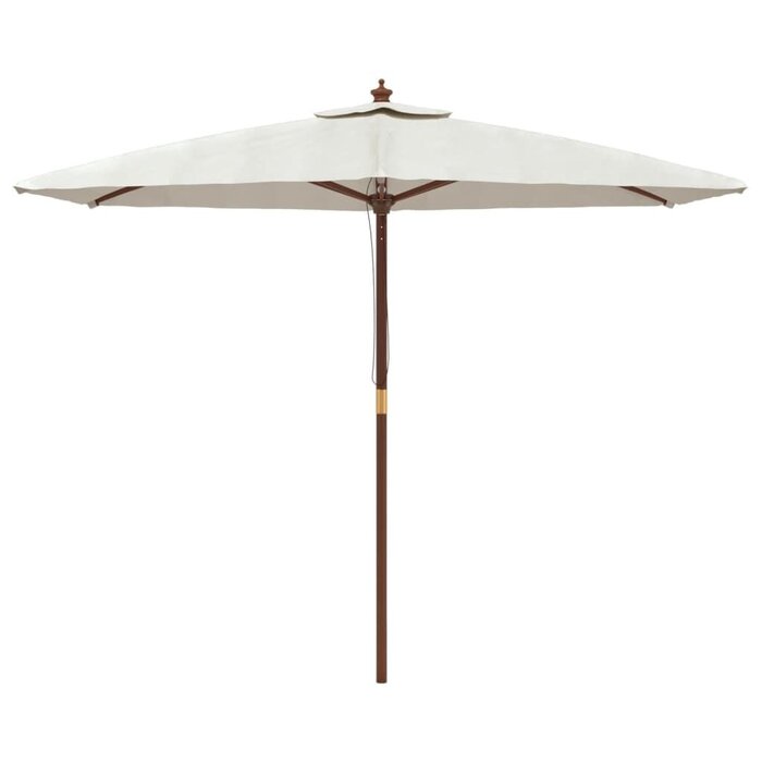 Vidaxl Sonnenschirm mit Holzstock 299x240 cm Sandfarben - bis zu 34% sparen!