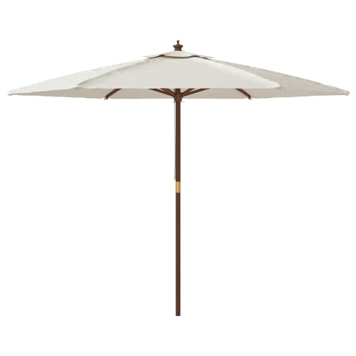 Vidaxl Sonnenschirm mit Holzstock 299x240 cm Sandfarben - bis zu 34% sparen!