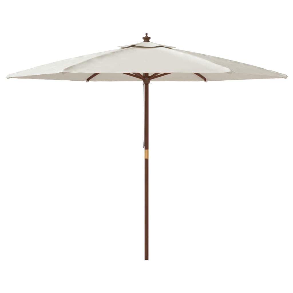 Vidaxl Sonnenschirm mit Holzstock 299x240 cm Sandfarben - bis zu 34% sparen!
