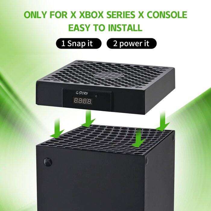 Kühlventilator für Xbox Series X mit RGB & Temperaturanzeige - bis zu 28% Rabatt