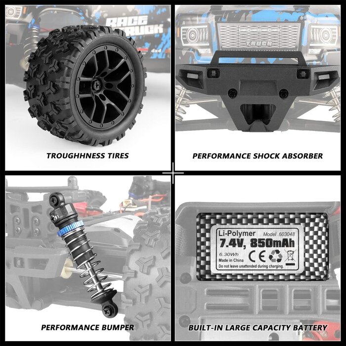RC Monstertruck 1:18, 4x4, 36 km/h - Jetzt bis zu 29% Rabatt sichern!