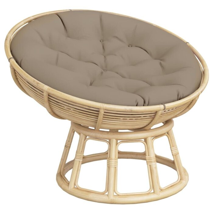 Vidaxl Rundes Sitzkissen 100x11 cm, Taupe - Jetzt bis zu 33% reduziert