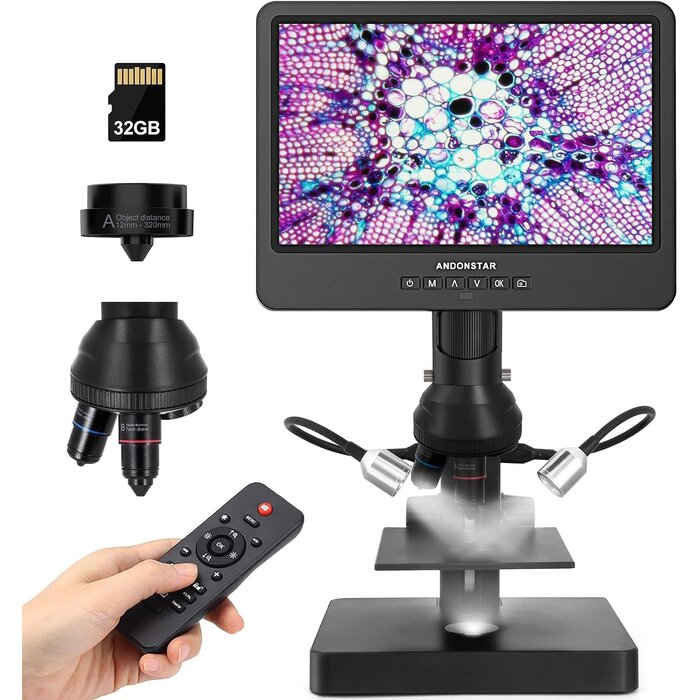 Digitales Multi-Objektiv-Mikroskop: UHD-Auflösung, 10,1 Zoll, bis zu 30% Rabatt