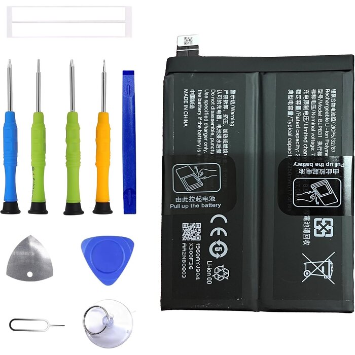 Ersatzakku für Smartphone | BLP831 | 2250 mAh mit Werkzeug | bis zu 26% reduziert