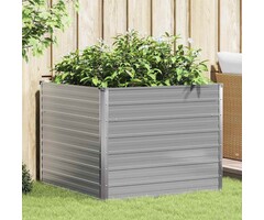 Vidaxl Hochbeet 100x100x77 cm aus verzinktem Stahl Grau - bis zu 33% reduziert