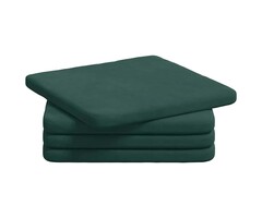Vidaxl 4-teiliges Samt-Sitzkissen Set, Dunkelgrün, 40x40 cm - bis zu 27% sparen