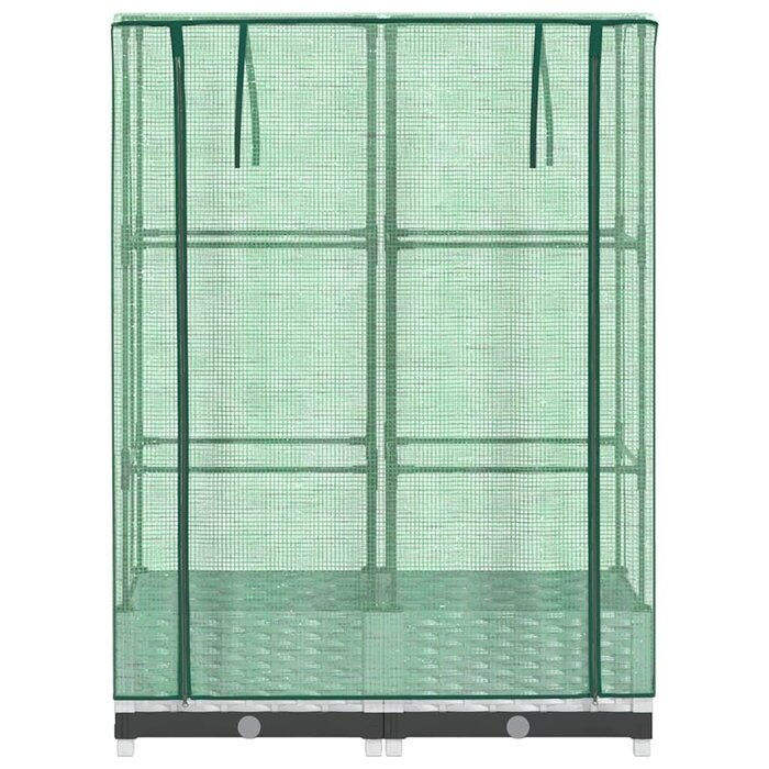 Vidaxl Hochbeet mit Gewächshaus-Aufsatz 80x40x123 cm - jetzt bis zu 33% sparen