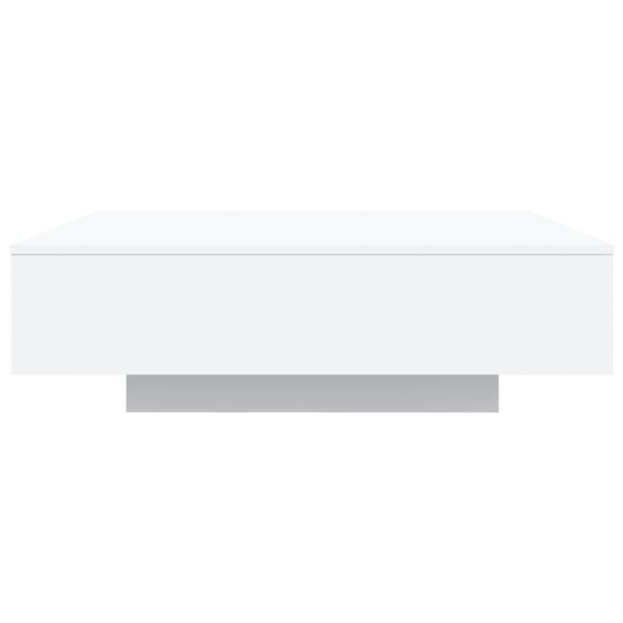 Vidaxl Moderner LED-Couchtisch Weiß 100x100 cm - jetzt bis zu 71 % sparen